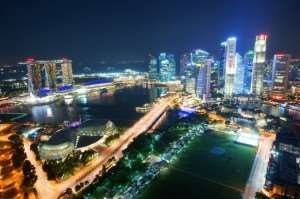 Singapore Marina Bay by Night