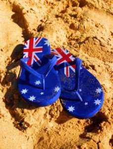 Australian-flag-flip-flops | Tours of Australia