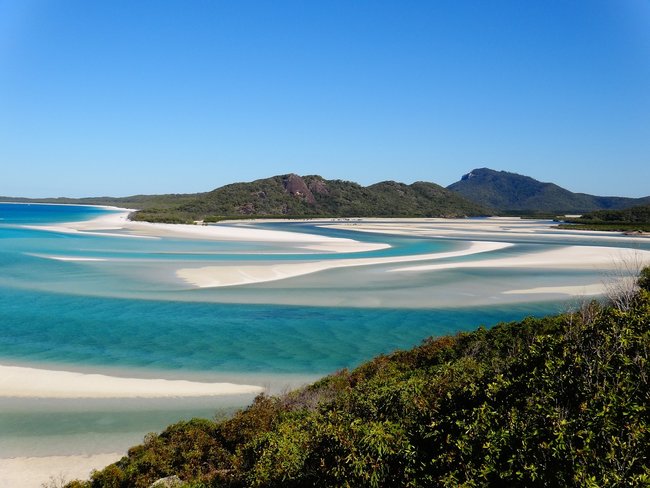 white haven beach view whitsunday islands Australia