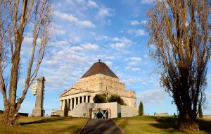 shrine of remembrance war memorial Melbourne Australia