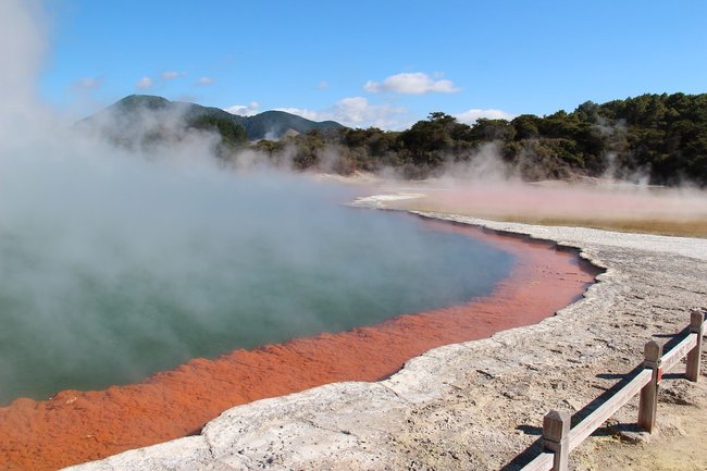 waiotapu geothermal zone rotorua new zealand