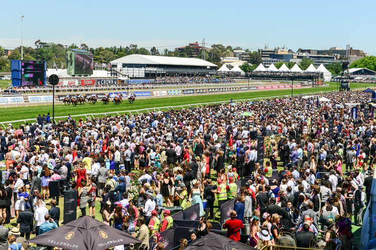 crowd at Melbourne Cup Carnival