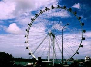 Singapore Flyer observation wheel Asian city stopover Australia and New Zealand tours Distant Journeys