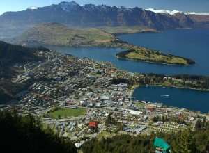 Aerial shot of Queenstown, New Zealand – Distant Journeys Tours