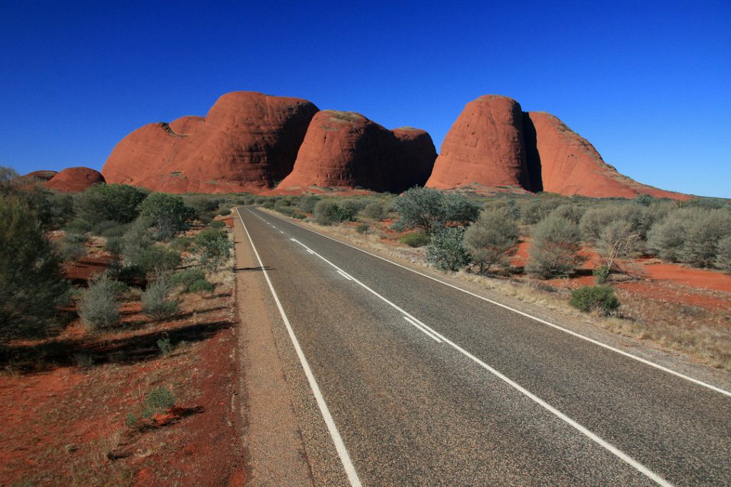 the olgas rocks australian outback