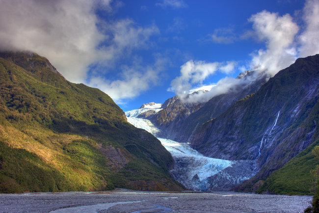 Fran Josef Glacier landscape South Island New Zealand