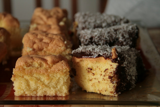 lamingtons traditional australian sponge cake