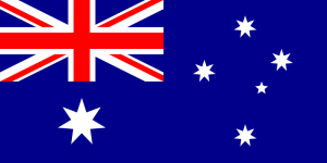 A colour picture of the Australian flag.