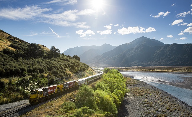 TranzAlpine railway, New Zealand