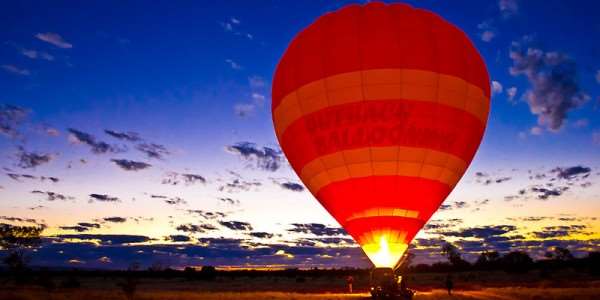 Balloon Ride over Australia Outback