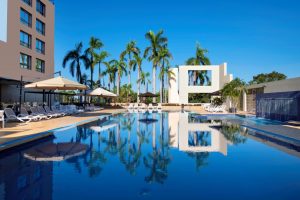 Exterior pool view Doubletree by Hilton hotel Darwin