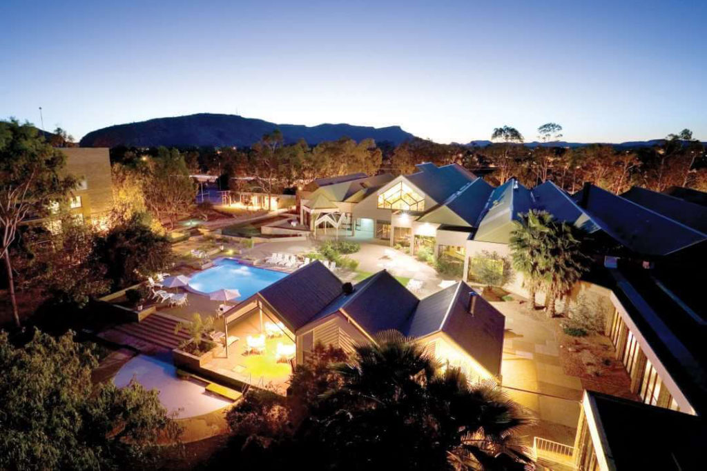 Alice Springs DoubleTree by Hilton at dusk