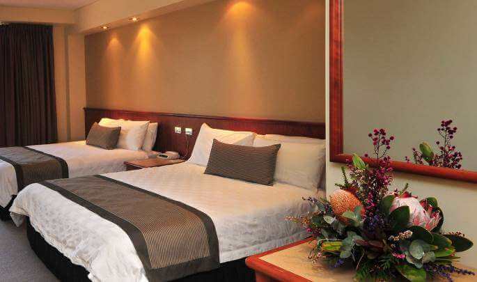 Lasseters Hotel bedroom
