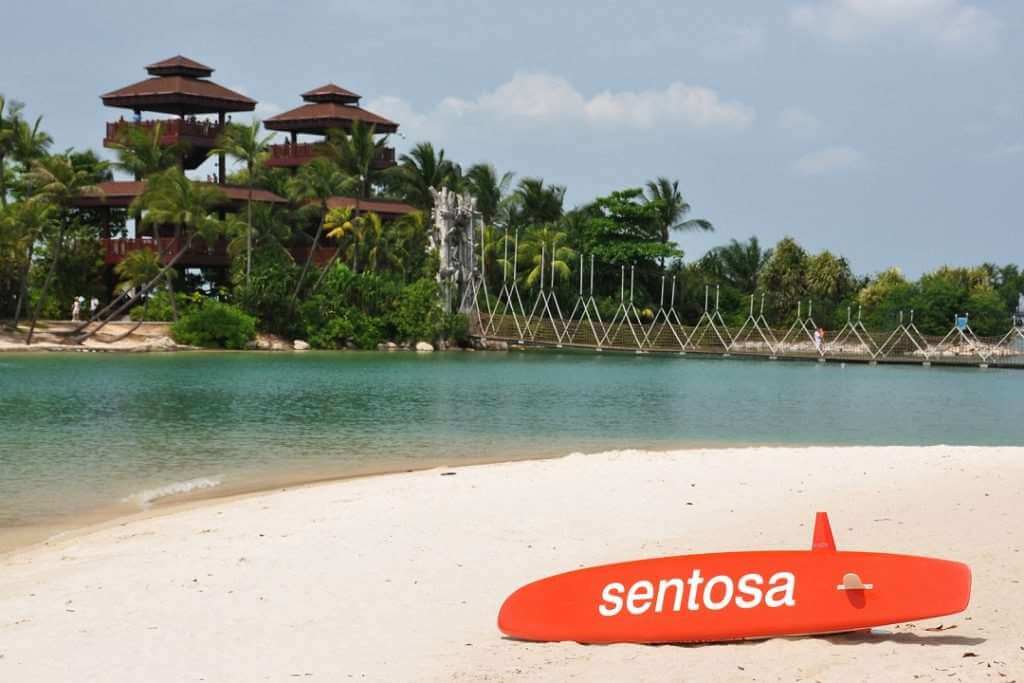 Sentosa Island Singapore beach tropical resort Shangri La exterior