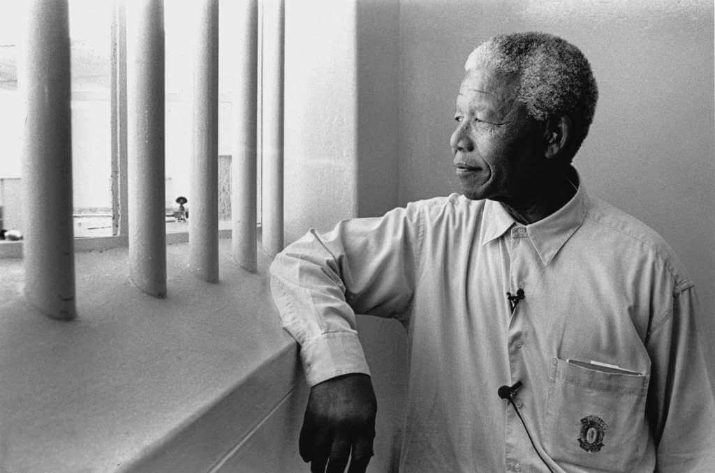 nelson mandela at robben island