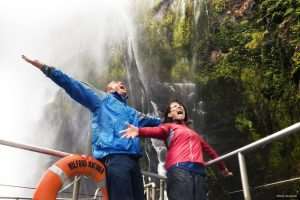 new zealand waterfall milford sound