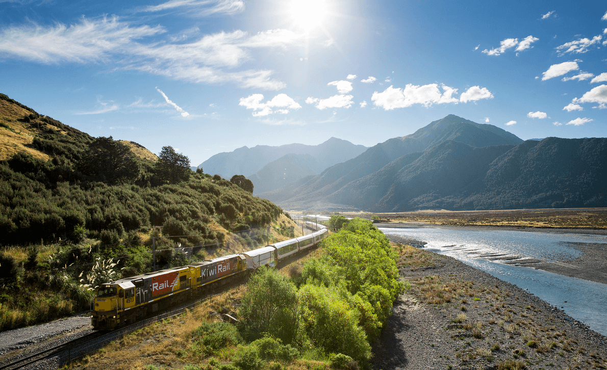 new zealand tour view from train