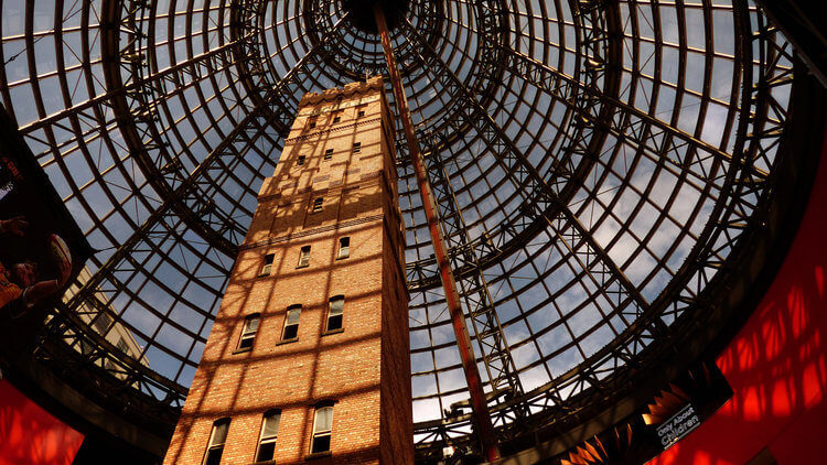 melbourne central shopping cone roof