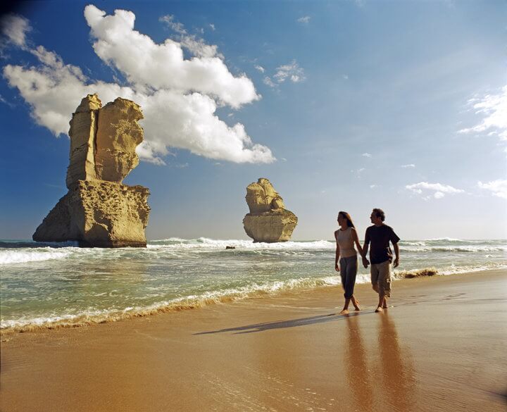 stacks beach great ocean road