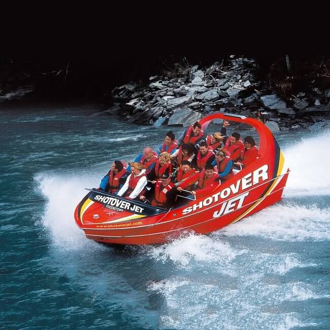 jet boating shotover river new zealand