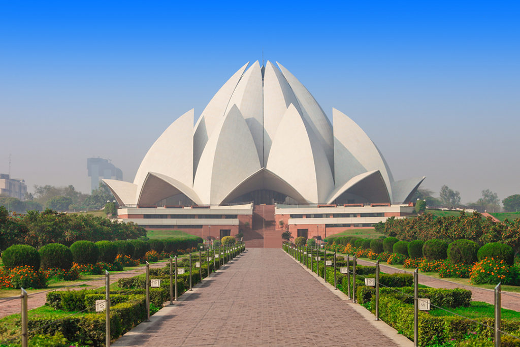 photo of lotus temple in delhi