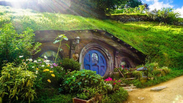 Hobbiton movie set Matamata New Zealand