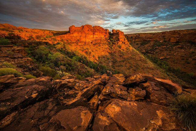Kings canyon view Petermann Australian outback