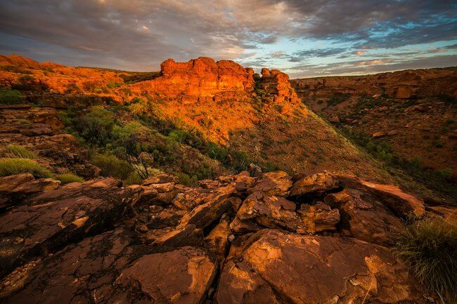 Kings canyon view Petermann Australian outback