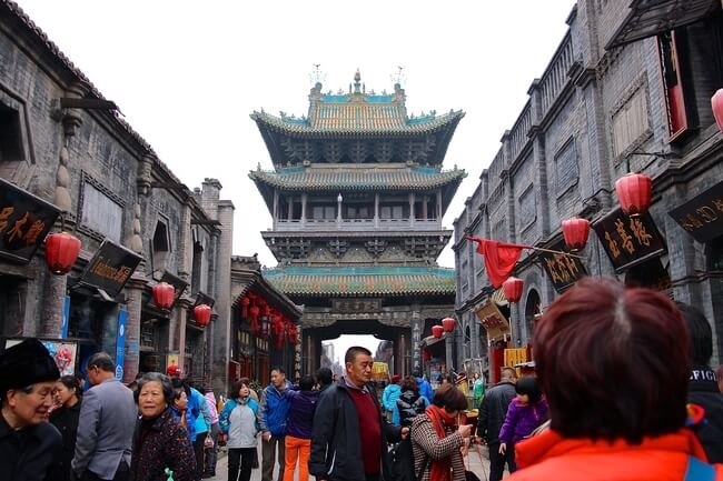 ancient ming qing street Pingyao China