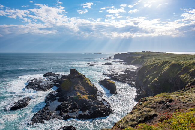 coastal view end of phillip island australia