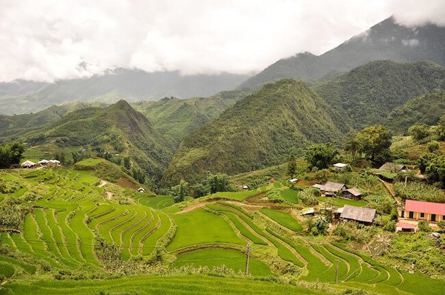 sapa rice fields north vietnam