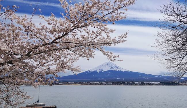 lake kawaguchiko japan