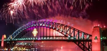 Fireworks from Sydney Harbour Bridge