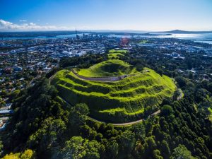 AKL Cityscape with blue sky