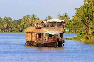 Houseboat sailing in Kerala backwaters