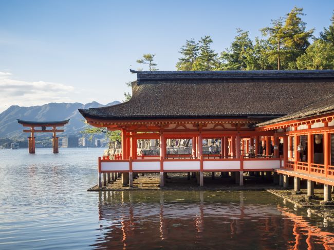 Itsukushima Shrine and Tori Gate, Miyajima Island, Hiroshima, Japan