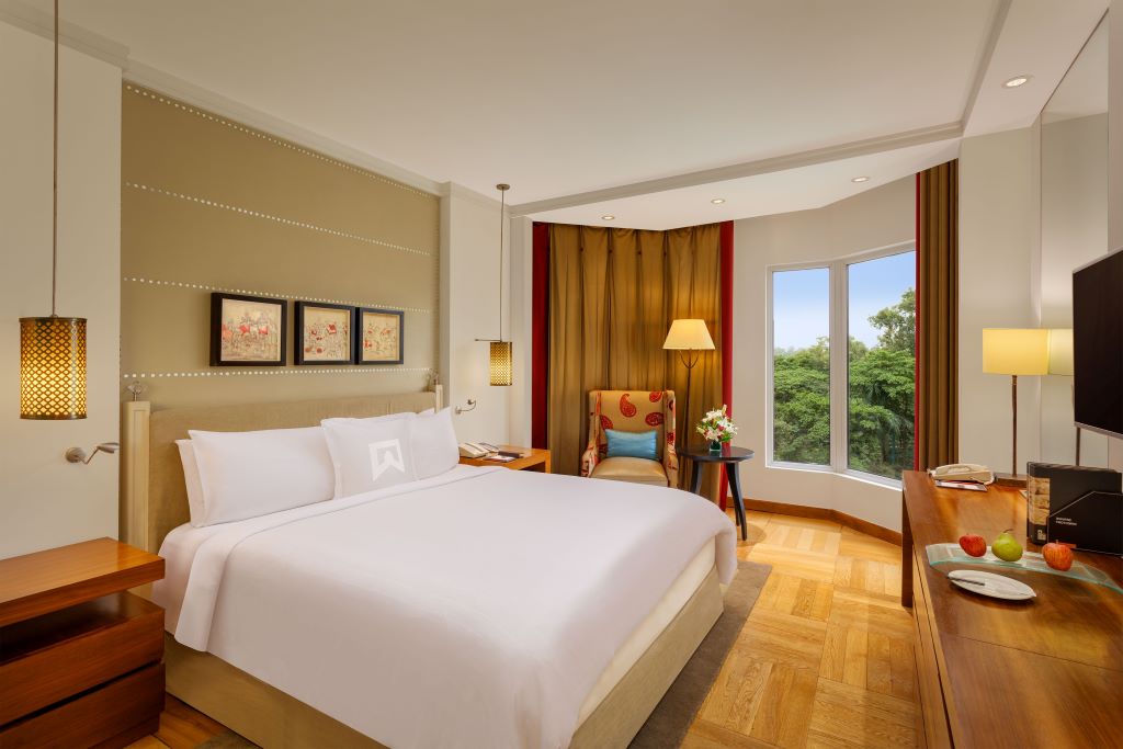 Bright Executive Guestroom at ITC Maurya, Delhi