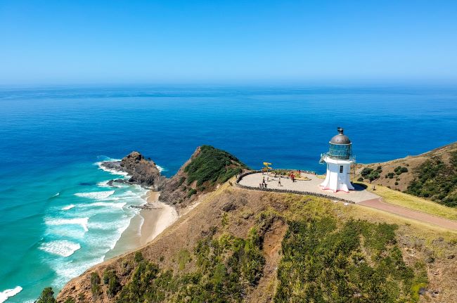 View of Cape Reinga Lighthouse, New Zealand's most northly point