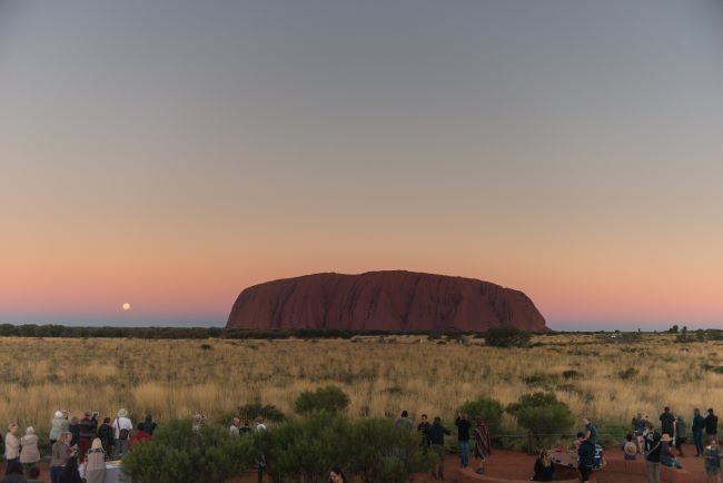 Sunset over Ayers Rock