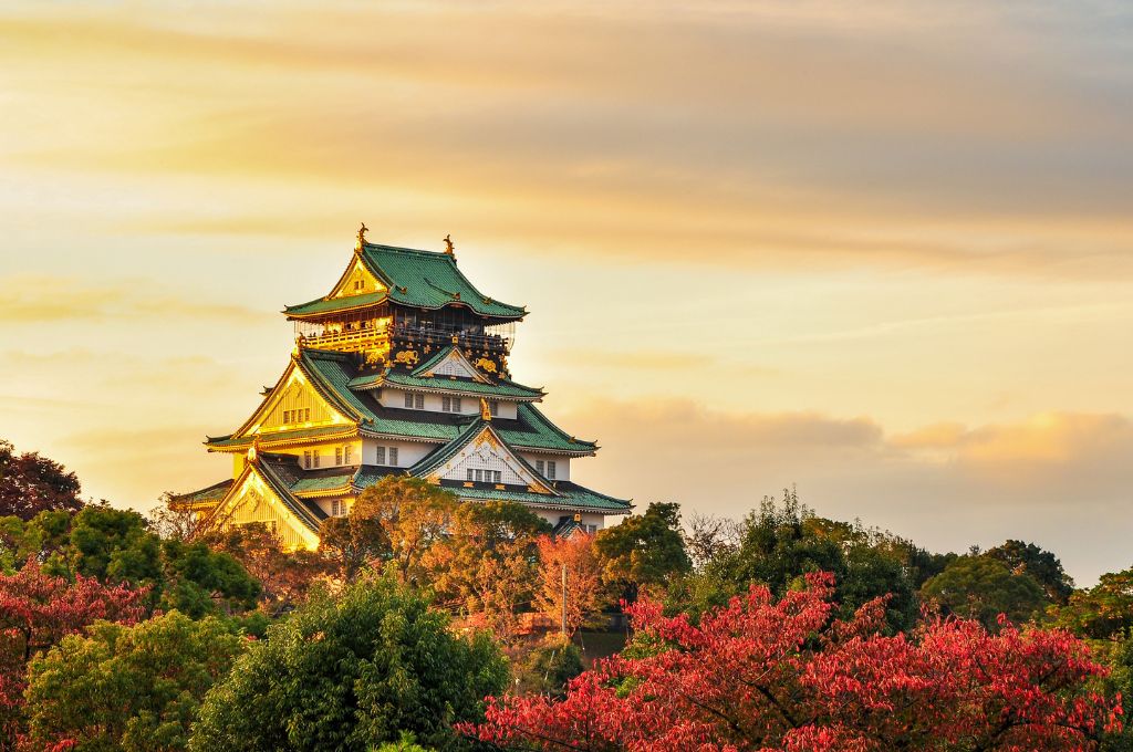 Osaka Castle in Japan