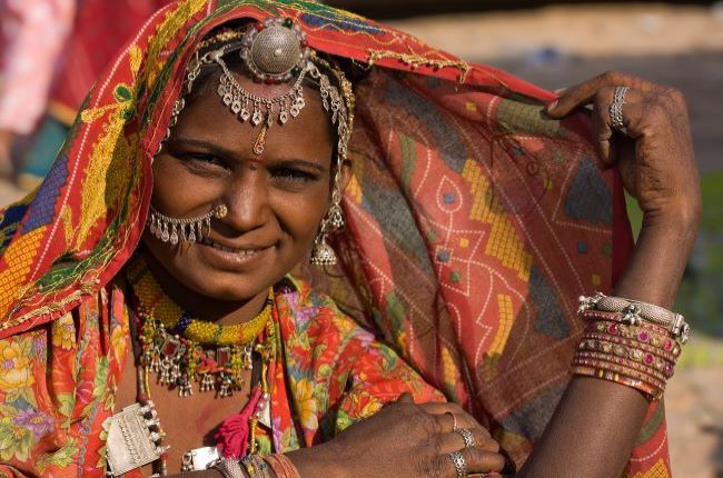 Indian lady in traditional dress