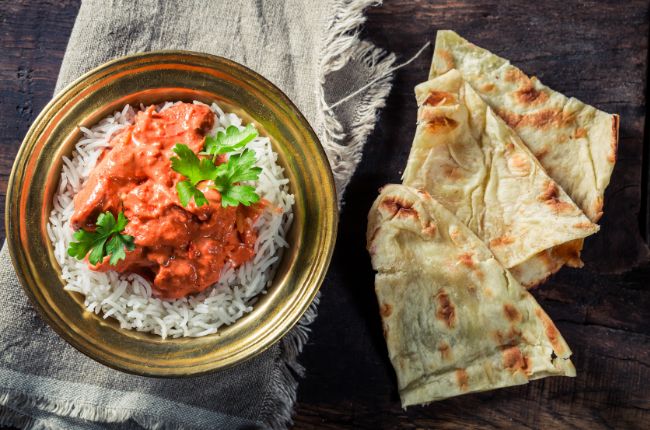 Indian Food Cuisine Naan Rice