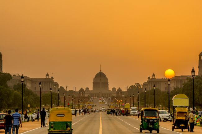 TukTuk Rickshaw Delhi Sunset