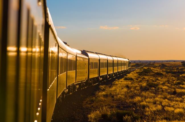 Rovos Rail Train at dusk