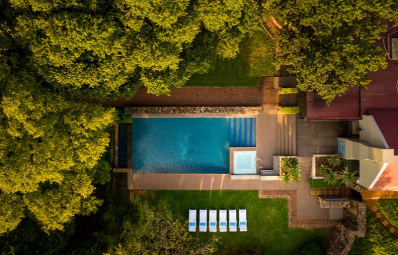 Swimming pool at Irene Country Lodge Pretoria, South Africa