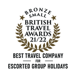 British Travel Awards logo for Escorted Group Holidays 2021_22