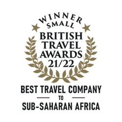 British Travel Awards logo for Sub Sahara Africa 2021_22