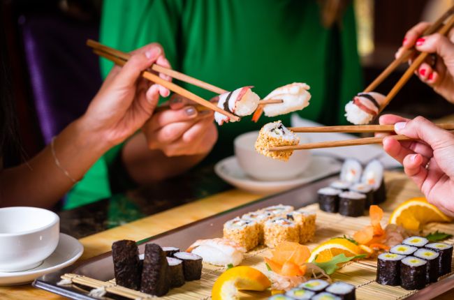 sushi in Japan