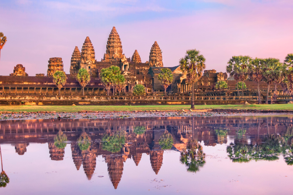 Cambodia during sunset