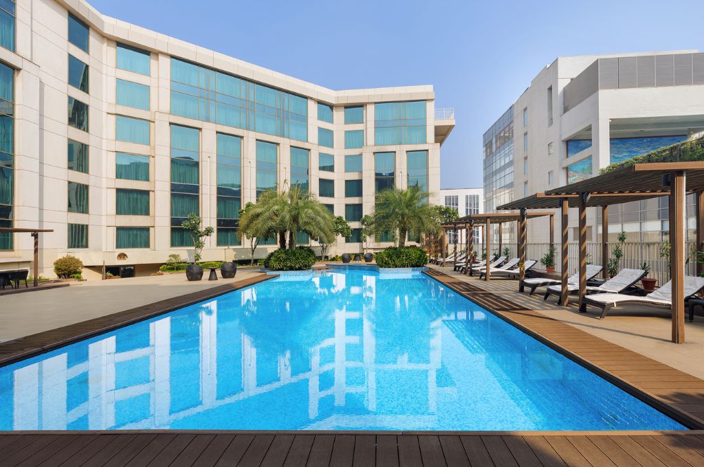 Pride Plaza Aerocity hotel swimming pool 1024 x 680